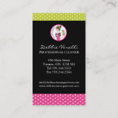 Whimsical Cleaning Services Business Cards (Back)