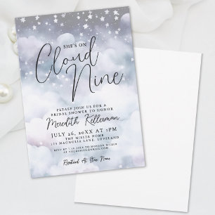 Whimsical Cloud Bridal Shower Invitation
