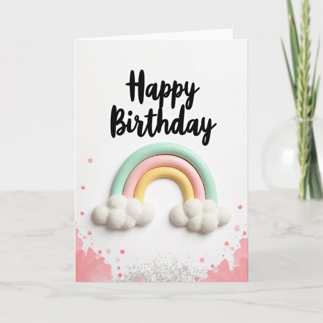 Whimsical Cloud Wish Card (Front)