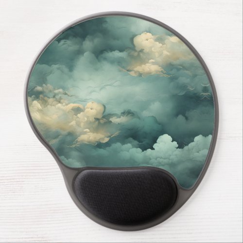 Whimsical Clouds of Yesteryear Gel Mouse Pad