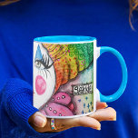 Whimsical Clown Painting Colorful Rainbow Sparkle Mug<br><div class="desc">This whimsical mug is designed using my original colorful,  rainbow hued clown (or mime) art featuring quirky doodles on a red,  orange,  pink,  blue,  yellow,  and green design that reminds you to sparkle!</div>