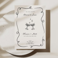 Whimsical Cocktail Minimalist Wedding 