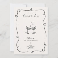 Whimsical Cocktail Minimalist Wedding