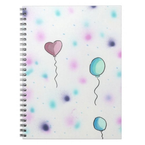 Whimsical Colored Candy Balloons2Notebook Journal