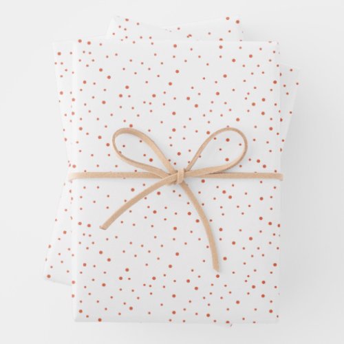 Whimsical Colorful Bright Snowfall Holiday Wrapping Paper Sheets