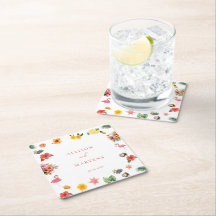 Whimsical Colorful Fun Tropical Flamingle Wedding