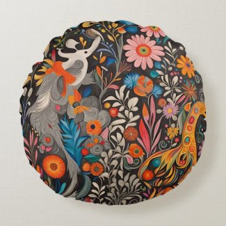 Whimsical Colorful Otomi Pattern 