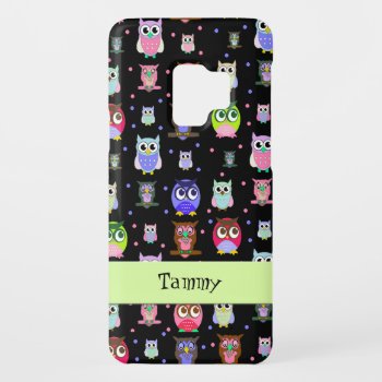 Whimsical Colorful Owls Case-mate Samsung Galaxy S9 Case by Hannahscloset at Zazzle