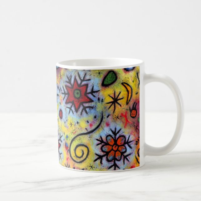 Whimsical, Colorful Snowflake Mug (Right)