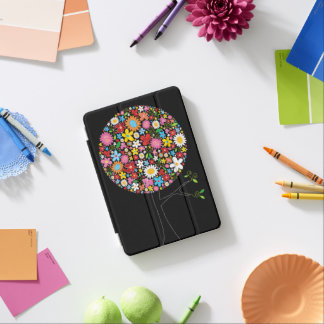 Whimsical Colorful Spring Flowers Pop Tree Nature iPad Mini Cover