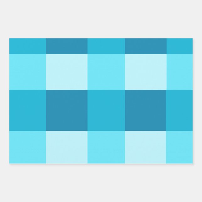 Whimsical Colorful Spring Plaids, Easter Plaids.   Wrapping Paper Sheets (Front)