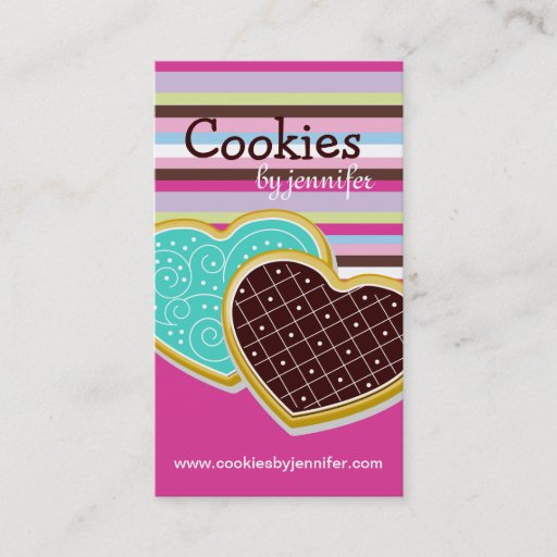 Customizable Whimsical Cookies Business Cards