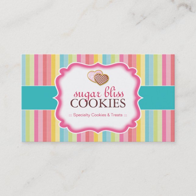 Whimsical Cookies Business Cards (Front)