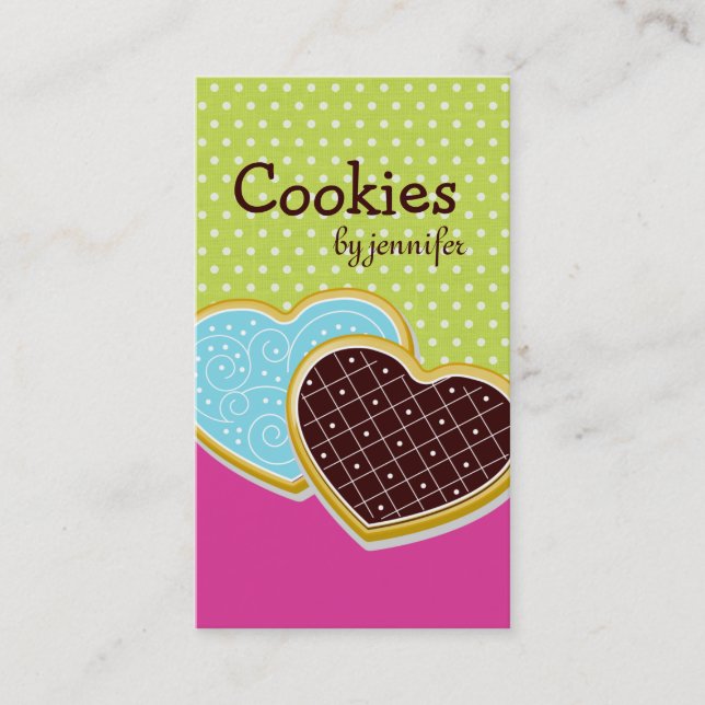 Whimsical Cookies Business Cards (Front)