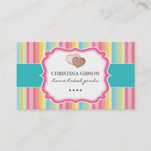Customizable Whimsical Cookies Business Cards