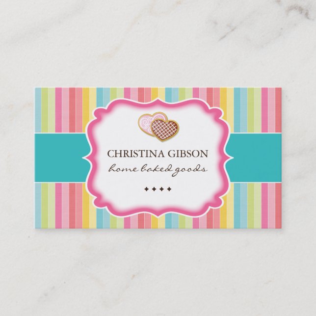 Whimsical Cookies Business Cards (Front)