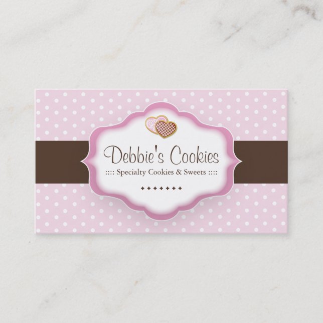 Whimsical Cookies Business Cards (Front)