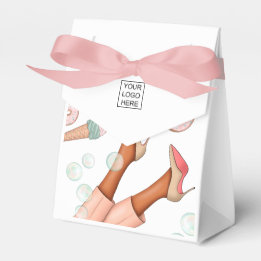 Whimsical Corporate Food Catering Lady Favor Box