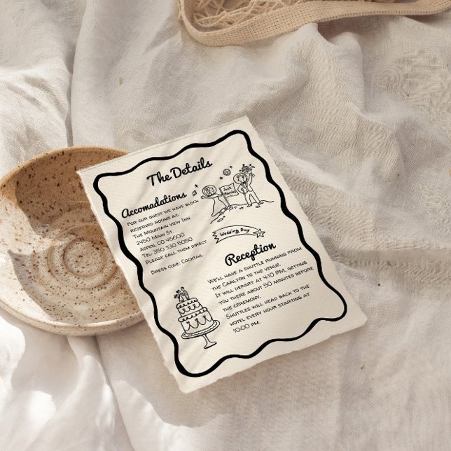 Whimsical cosmic space The details Enclosure Card (Cosmic space whimsical wedding details card)