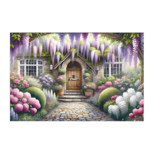 Whimsical Cottage Garden Pathway Acrylic Print