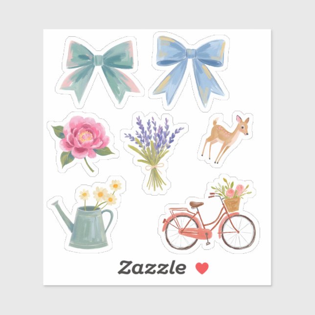 Whimsical Cottagecore Sticker Sheet (Sheet)