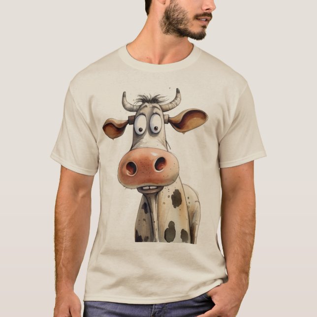 Whimsical Cow T-Shirt (Front)