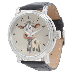 Whimsical cow watch