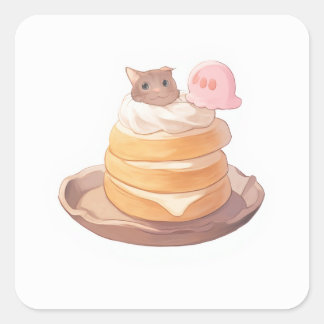 Whimsical Creative Art Square Sticker