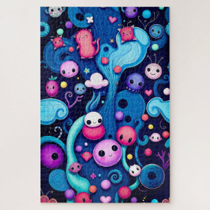 Whimsical Creatures- Colorful Fantasy World Jigsaw Puzzle