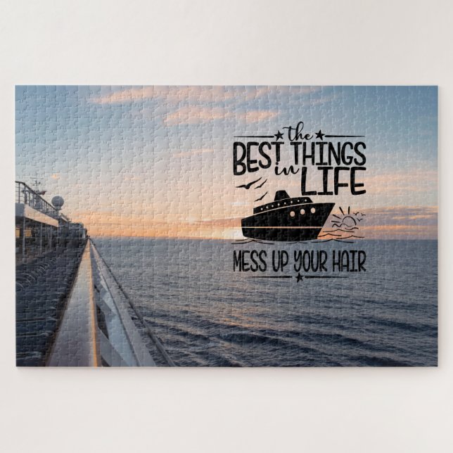 Whimsical Cruise Ship Jigsaw Puzzle (Horizontal)