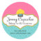 Whimsical Cupcake Bakery Box Seals