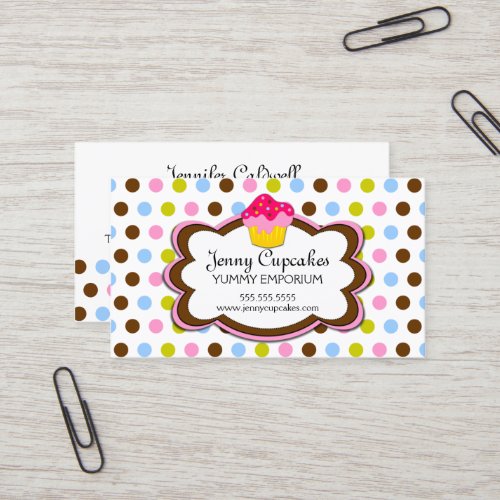 Cupcake Bakery Business Cards