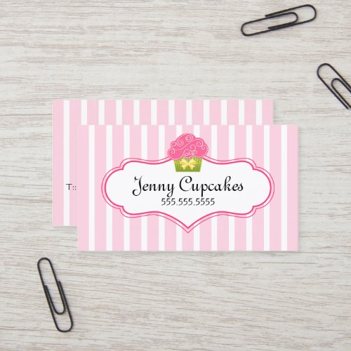 Whimsical Cupcake Bakery Business Cards