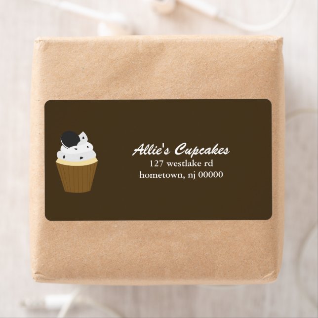 Whimsical Cupcake Bakery Label (Insitu)