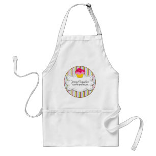 Whimsical Cupcake Bakery Personalized Adult Apron
