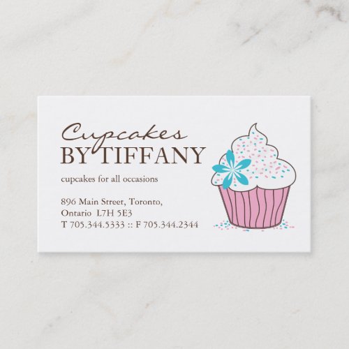 Whimsical Cupcake Business Cards