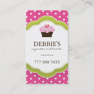 Whimsical Cupcake Business Cards