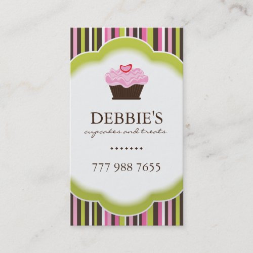Whimsical Cupcake Business Cards