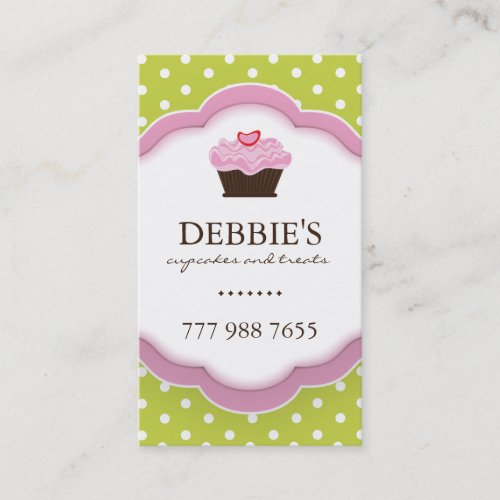 Whimsical Cupcake Business Cards