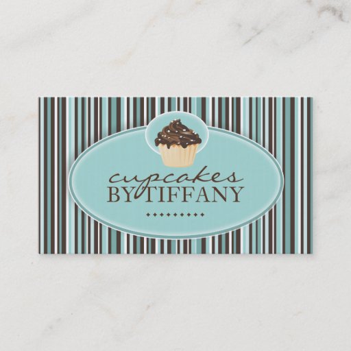 Customizable Whimsical Cupcake Business Cards