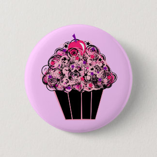 Whimsical Cupcake Pinback Button