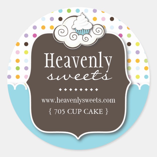 Whimsical Cupcake Stickers (Front)