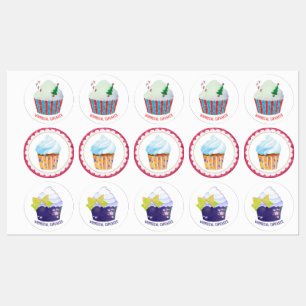 Whimsical Cupcakes Business Product Labels
