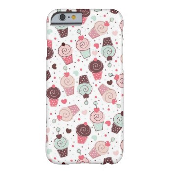 Whimsical Cupcakes Pattern Barely There Iphone 6 Case by heartlockedcases at Zazzle