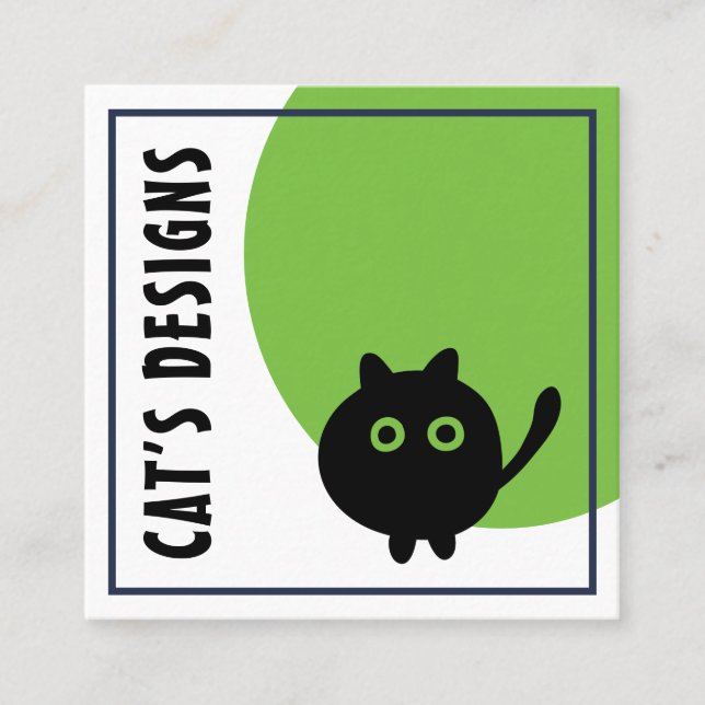 Whimsical Customizable Business Card Template (Front)