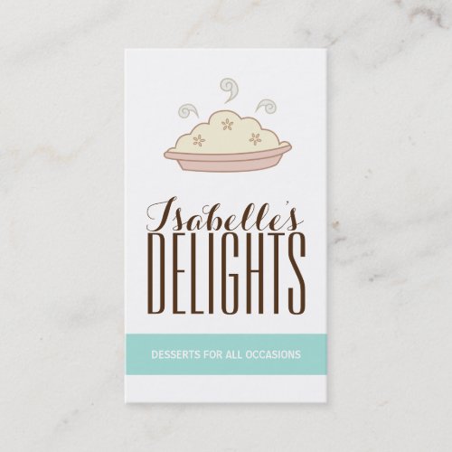 Whimsical Customizable Pie Business Card