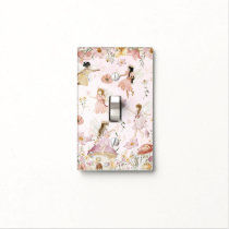 Whimsical Cute Fairies Wildflower Garden Meadow  Light Switch Cover