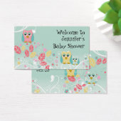 Whimsical Cute Fun Swirl Owl Owls Baby Name Wall (Desk)