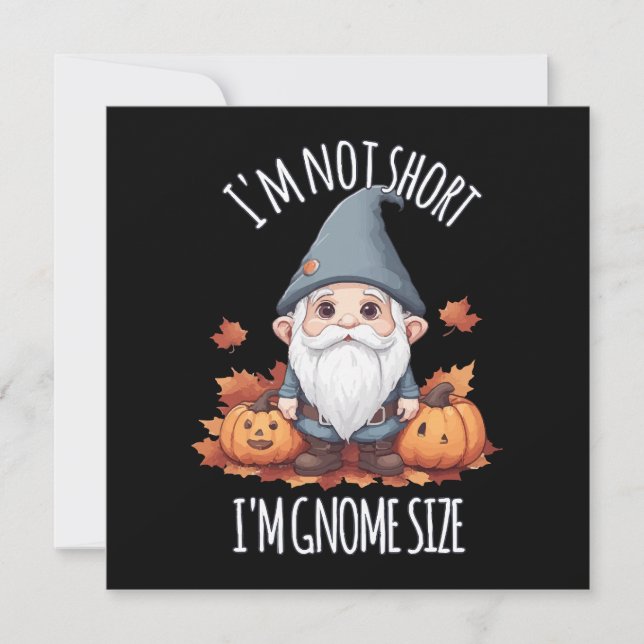 Whimsical Cute Gnome in Autumn (Front)
