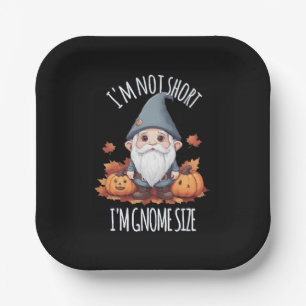 Whimsical Cute Gnome in Autumn Paper Plates
